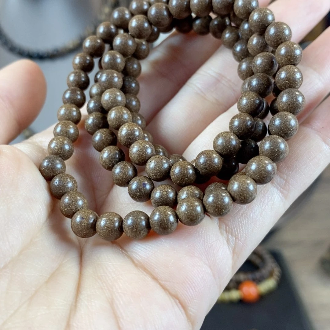 沉香手串雍正合香珠6mm108颗