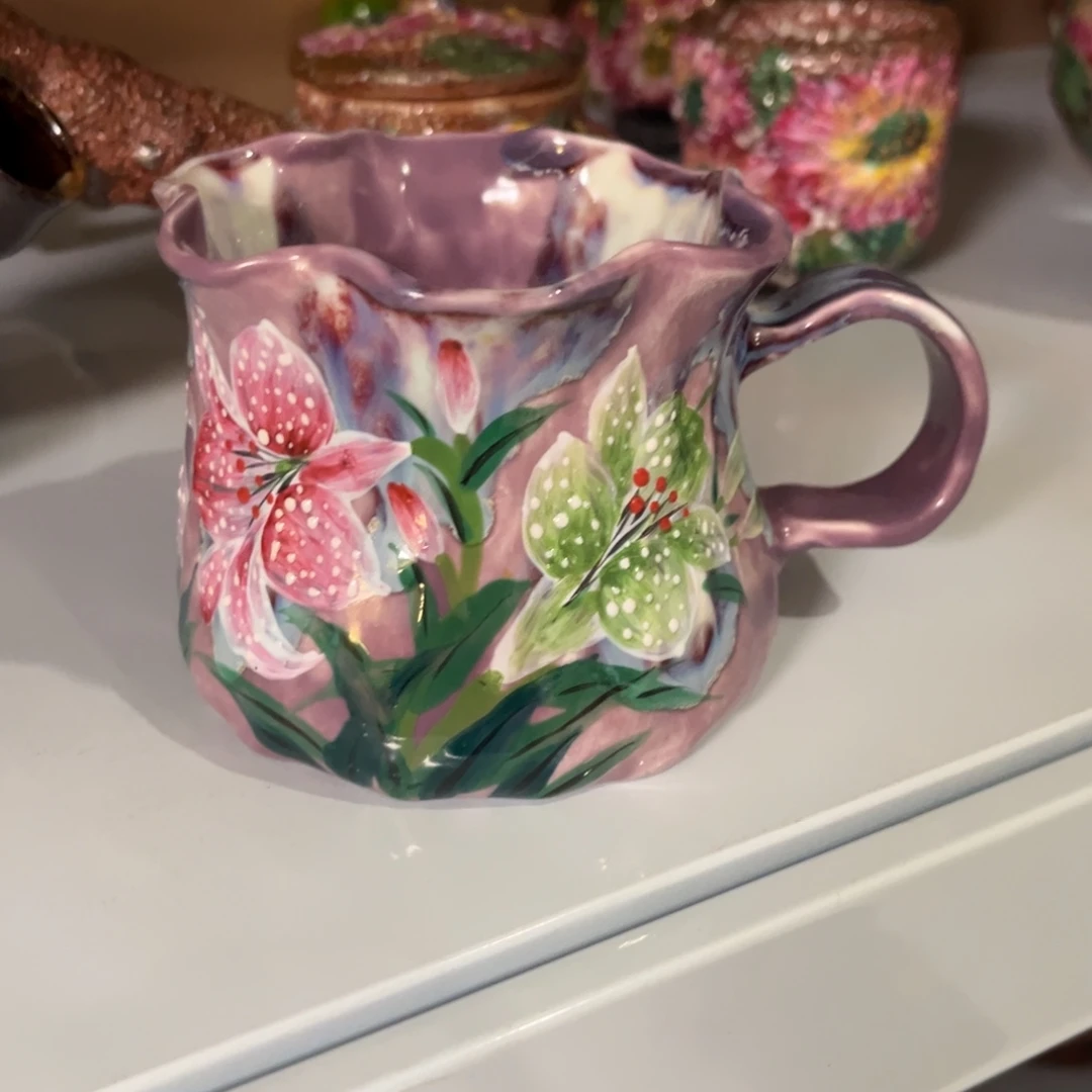 柴烧手工手绘陶瓷