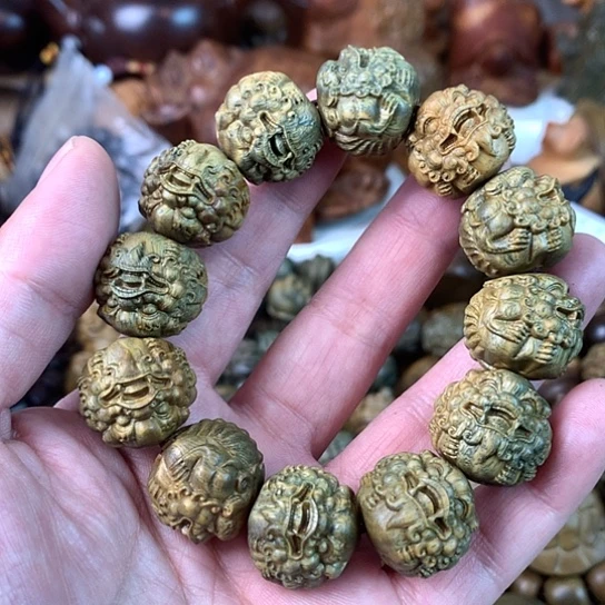 木绿檀木貔貅手串2.0