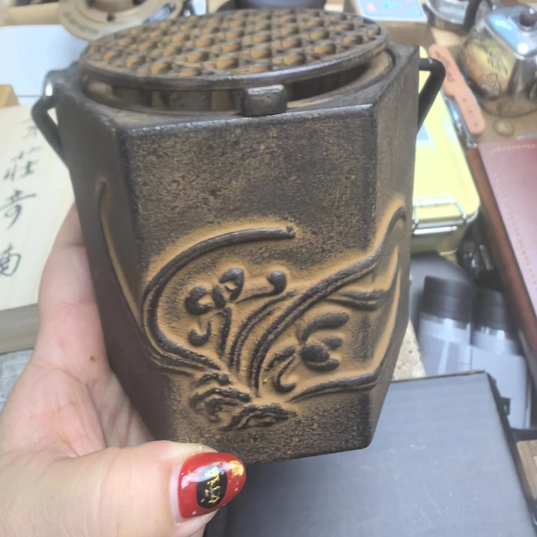 复古铸铁围炉煮茶炭炉适合家庭使用340