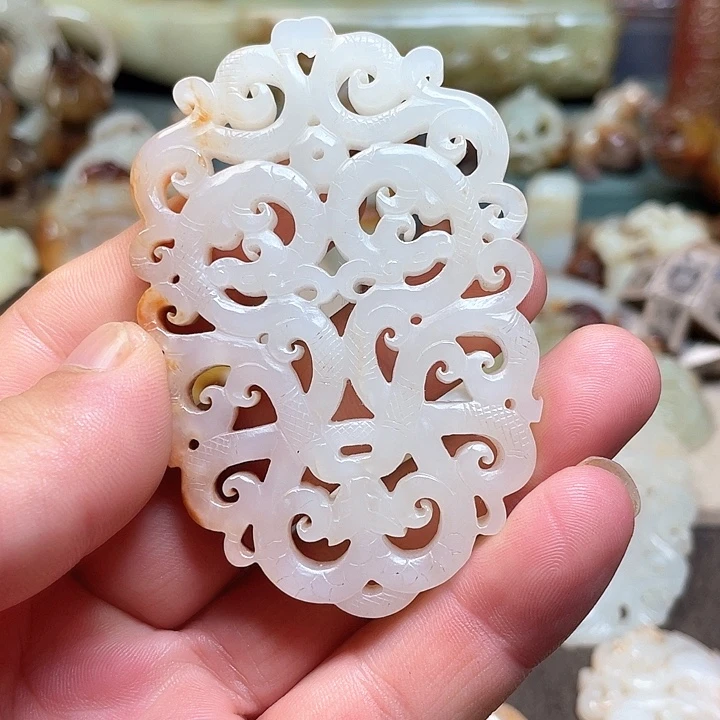 和田玉未镶嵌挂件