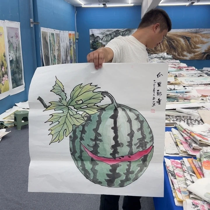 国画宣纸纯手绘国画
