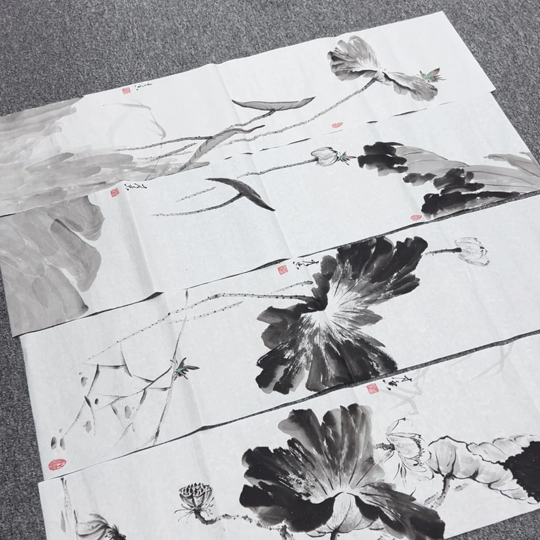 国画纯手绘字画宣纸