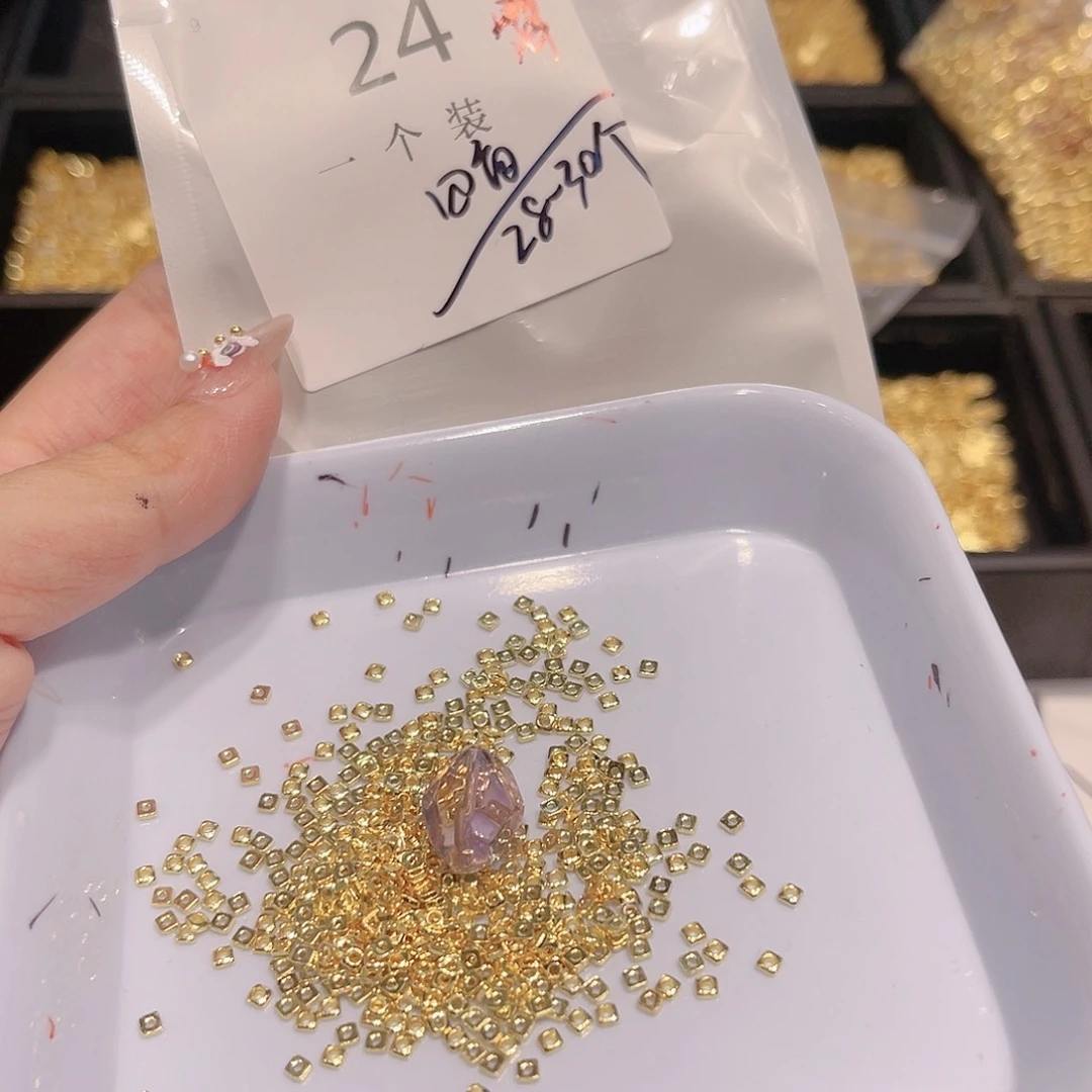 紫晶珠宝半成品银S925镀金镶嵌24