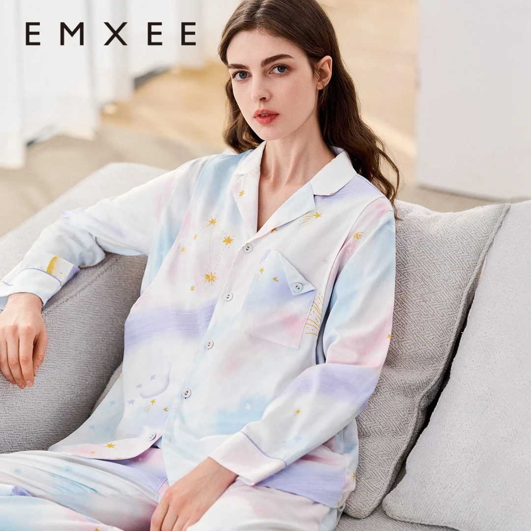 嫚熙月子服孕妇睡衣春夏产后妈妈哺乳衣孕产家居服产妇长袖可外穿