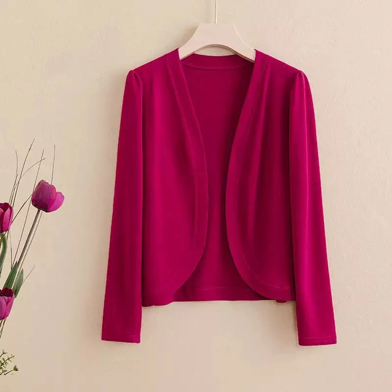 杭城故事经典百搭春夏秋三季冰丝针织外套