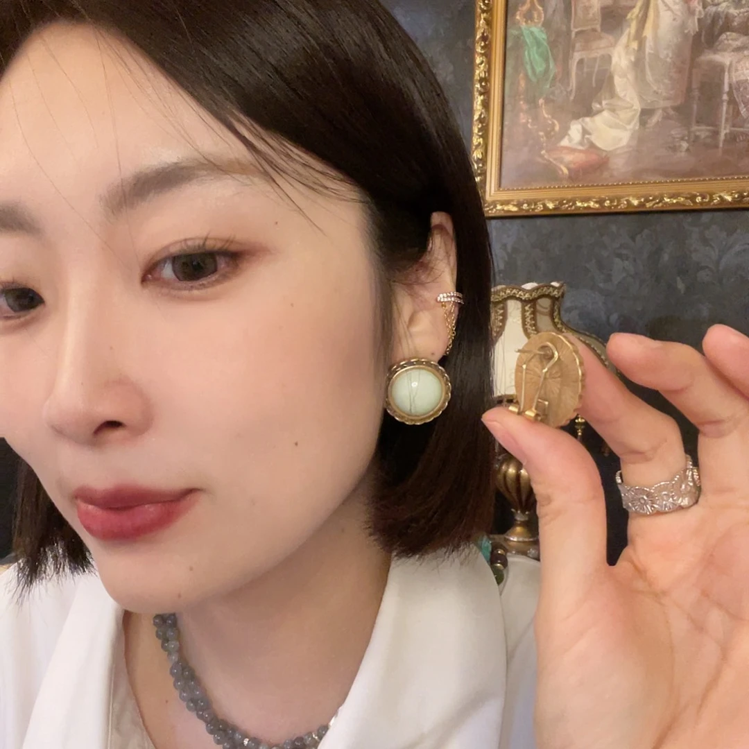 黄铜琉璃925银耳拍
