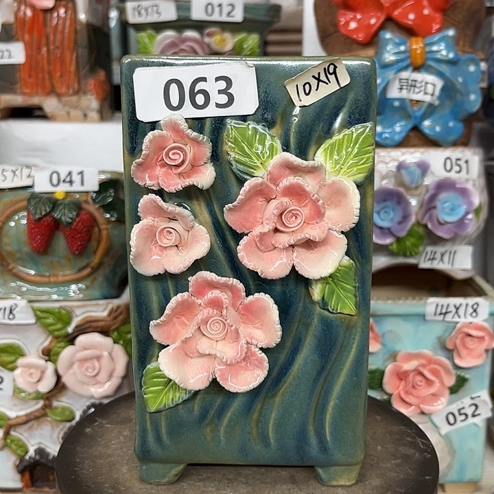 紫砂花盆粗陶材质多肉花盆