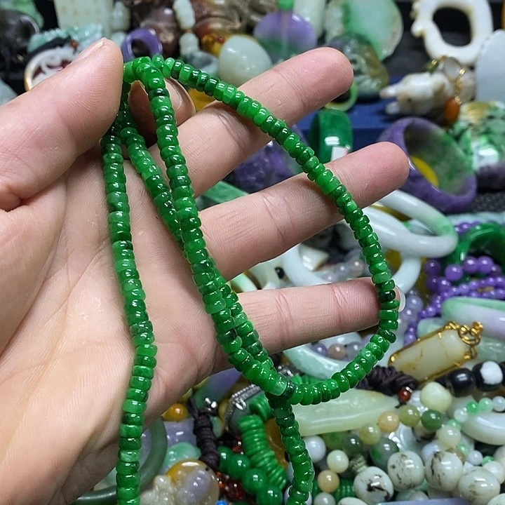 颈饰未镶嵌翡翠缅甸翡翠首饰配饰