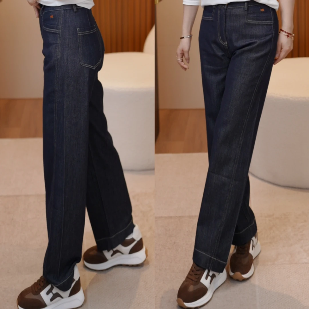 JDND轩羽【丹宁逸风】莱赛尔四面弹固色丹宁牛仔裤XY25372