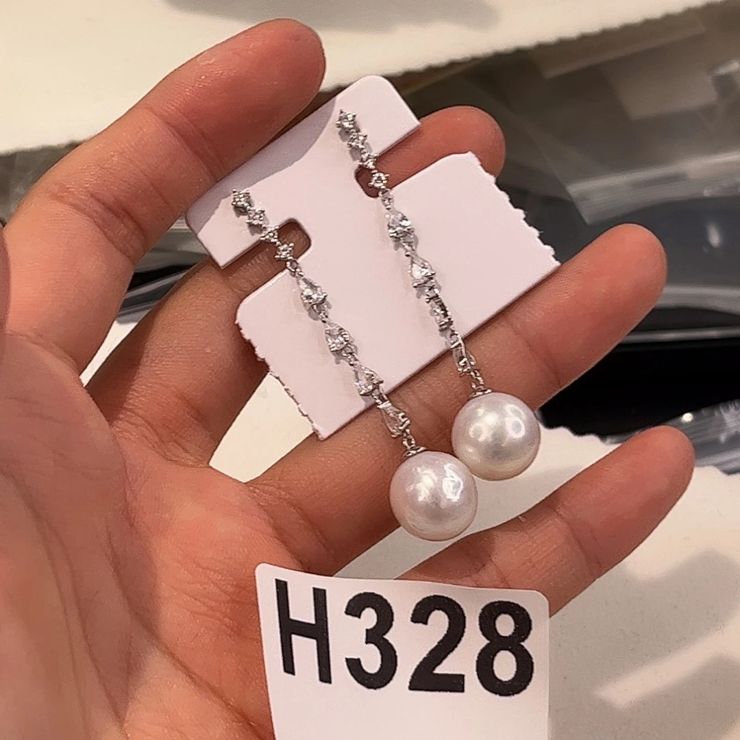 耳饰淡水珍珠银S925镶嵌