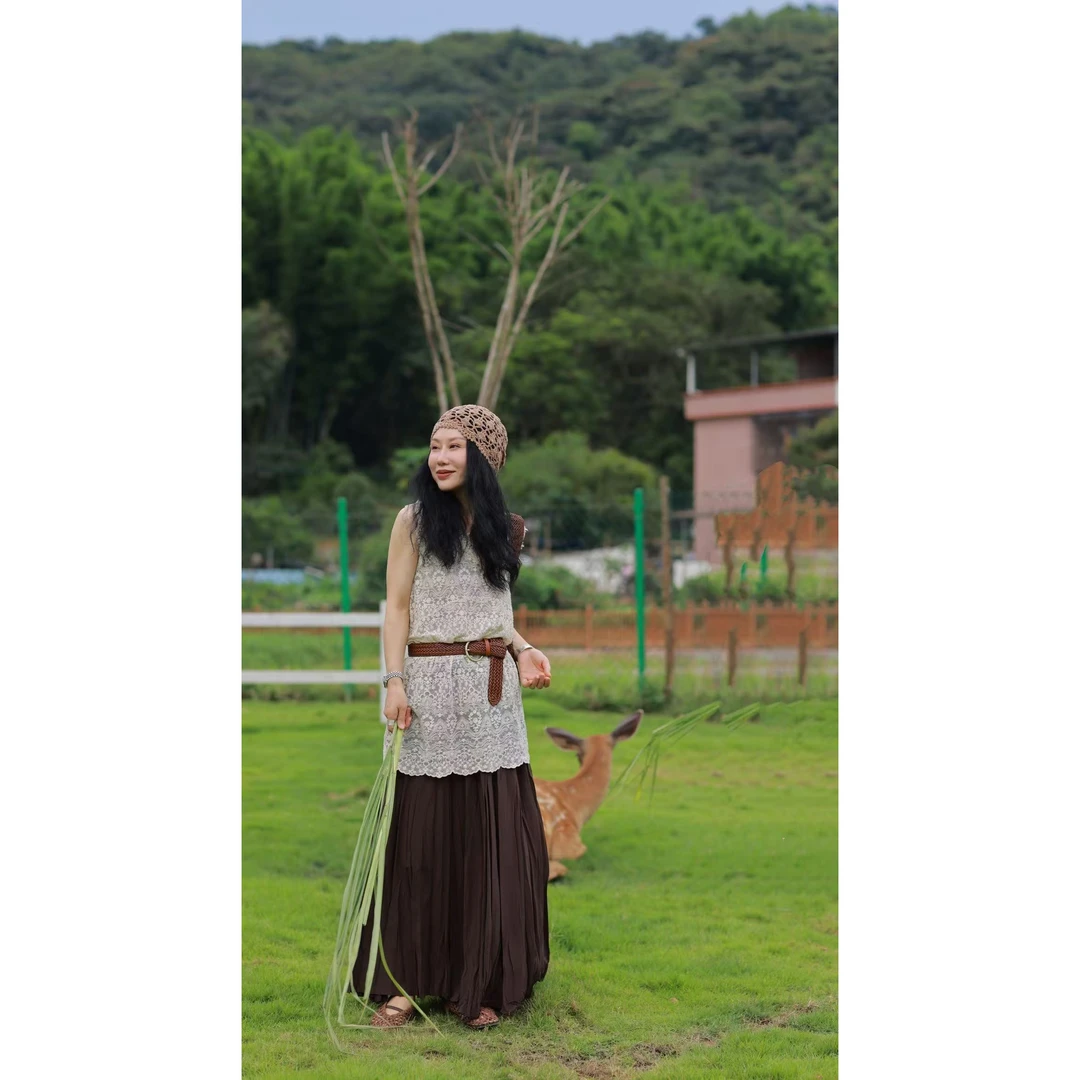 【那尚新品】时尚小众钩花蕾丝上衣（必须手洗，禁甩干）