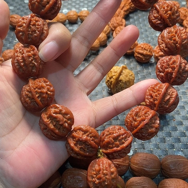 善***福手串文玩核桃龙脊