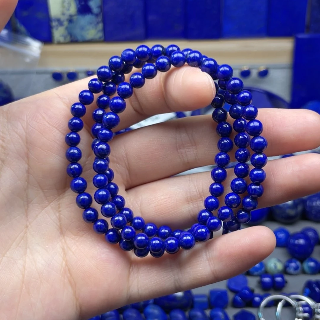 青金石未镶嵌多圈5+