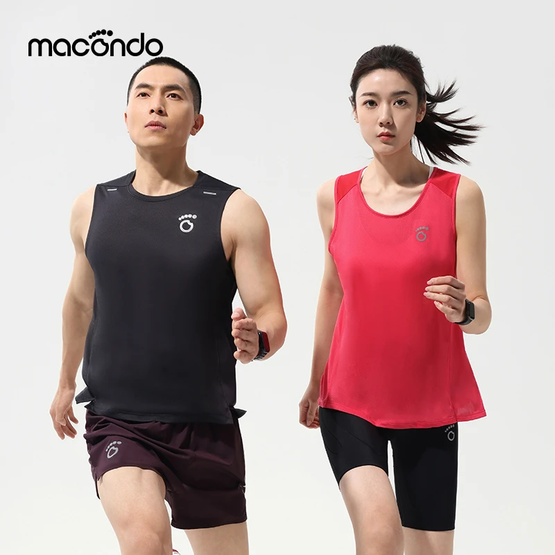 马孔多运动背心3代 男女款吸湿速干透气跑步训练夜跑反光防磨背心