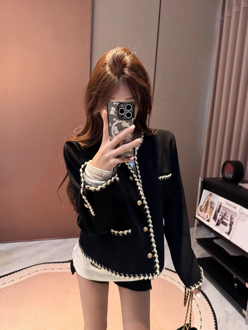 李馨儿【小时代】外套长袖财阀千金韩版小众设计感韩式风气质外套