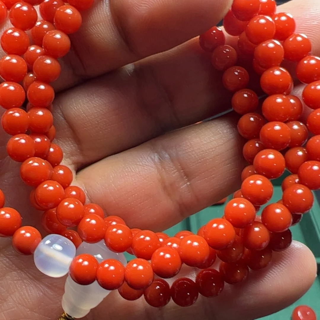 南红玛瑙保山原矿冷水河南红珠子合金马****们