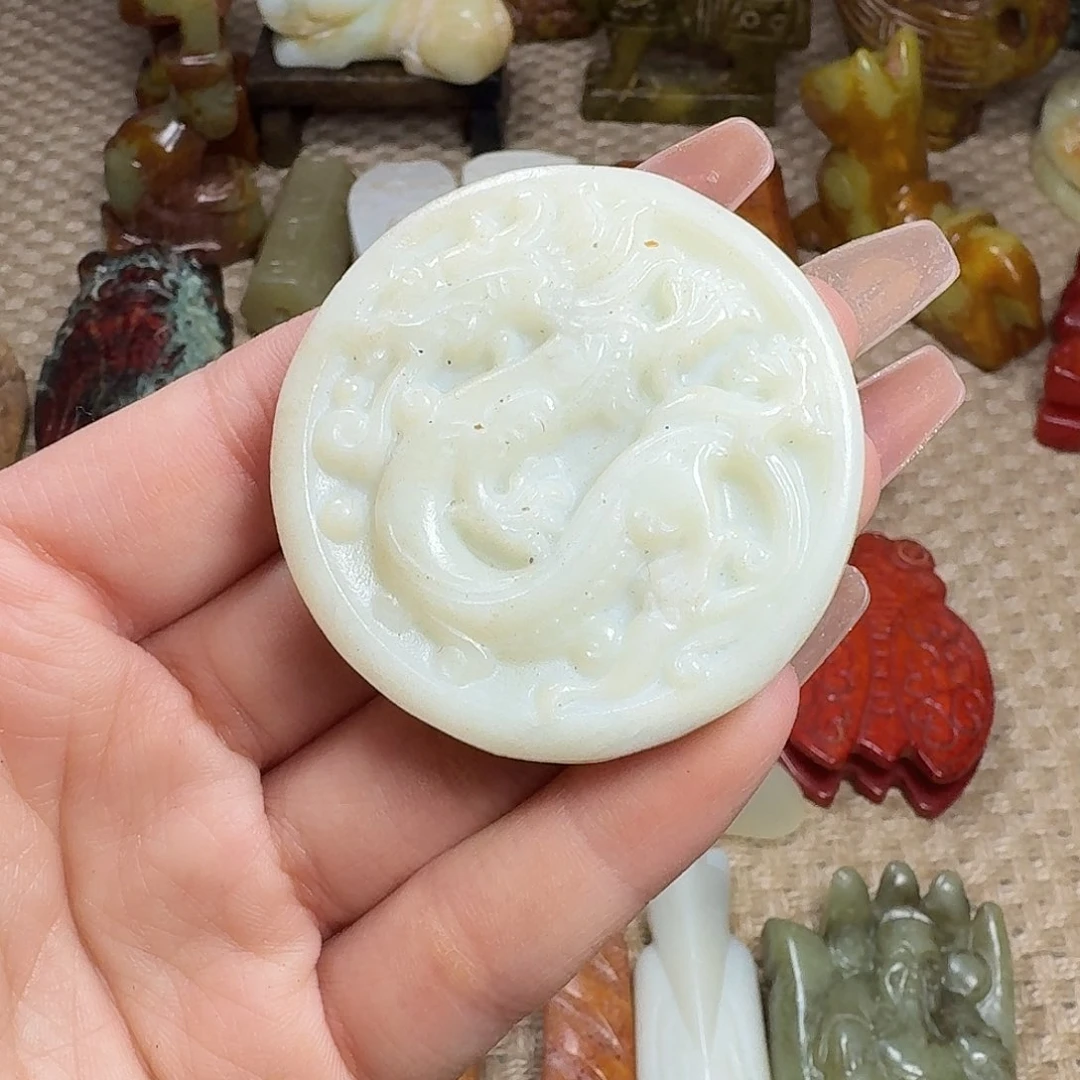 白玉菩提吊坠挂件