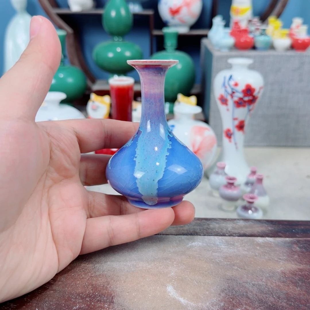 陶瓷手工小花器摆件