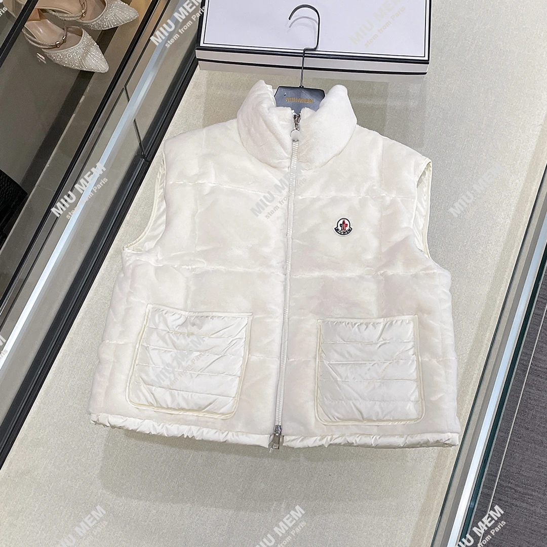 2025高端女装冬季立领加厚保暖丝绒马甲夹克面包服外套DY5794