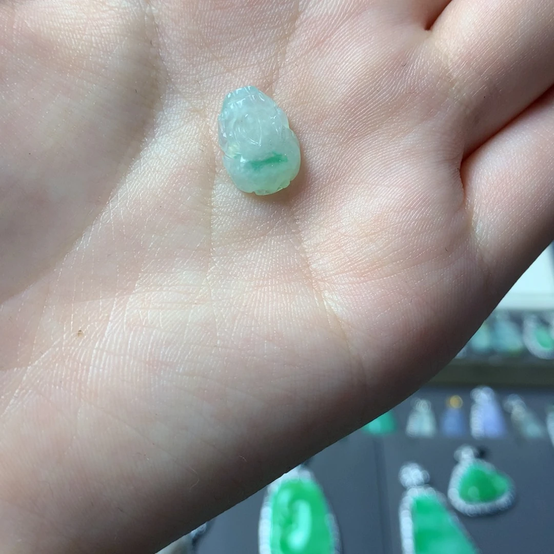 方***.翡翠未镶嵌挂件天然缅甸A货翡翠