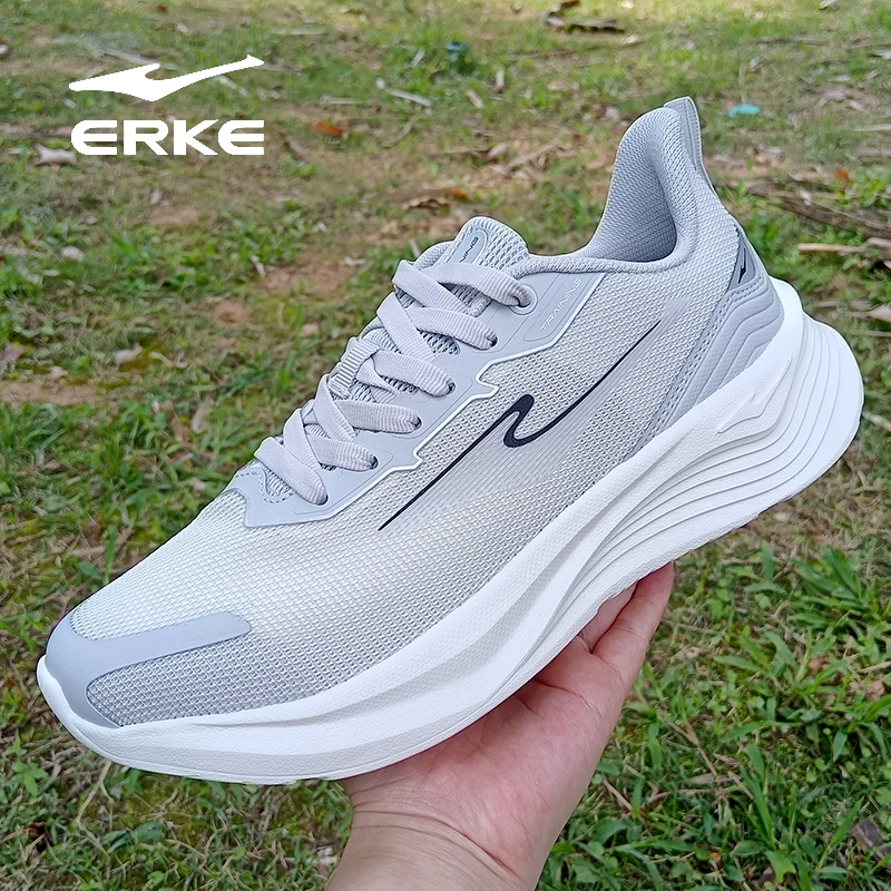 鸿星尔克网面运动休闲鞋跑步鞋男款夏季软底男跑鞋透气轻弹鞋子男