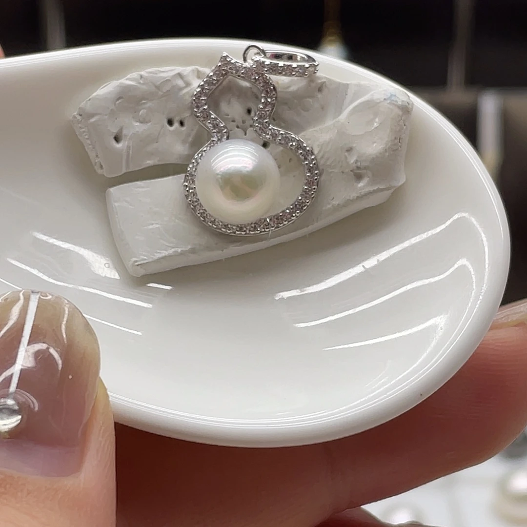 颈饰银S925镶嵌海水珍珠