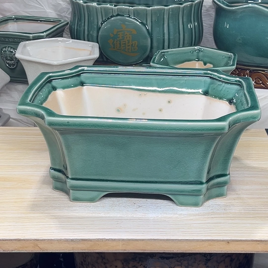 陶瓷绿植多肉微瑕花盆口径26*20*12