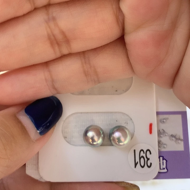 耳饰海水珍珠银S925镶嵌天然海水珍珠