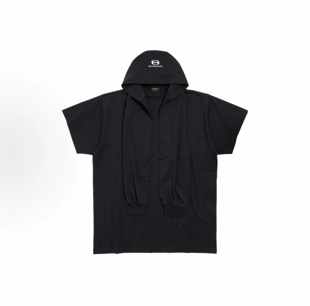 99新 Balenciaga/巴黎世家 FW24/走秀款/四袖卫衣/假两件/1码