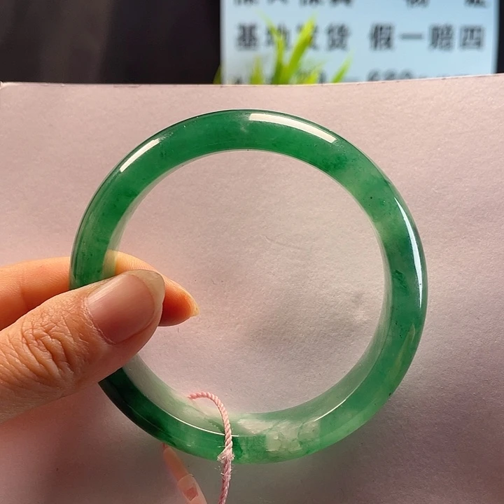 石英质玉手镯未镶嵌桃*59