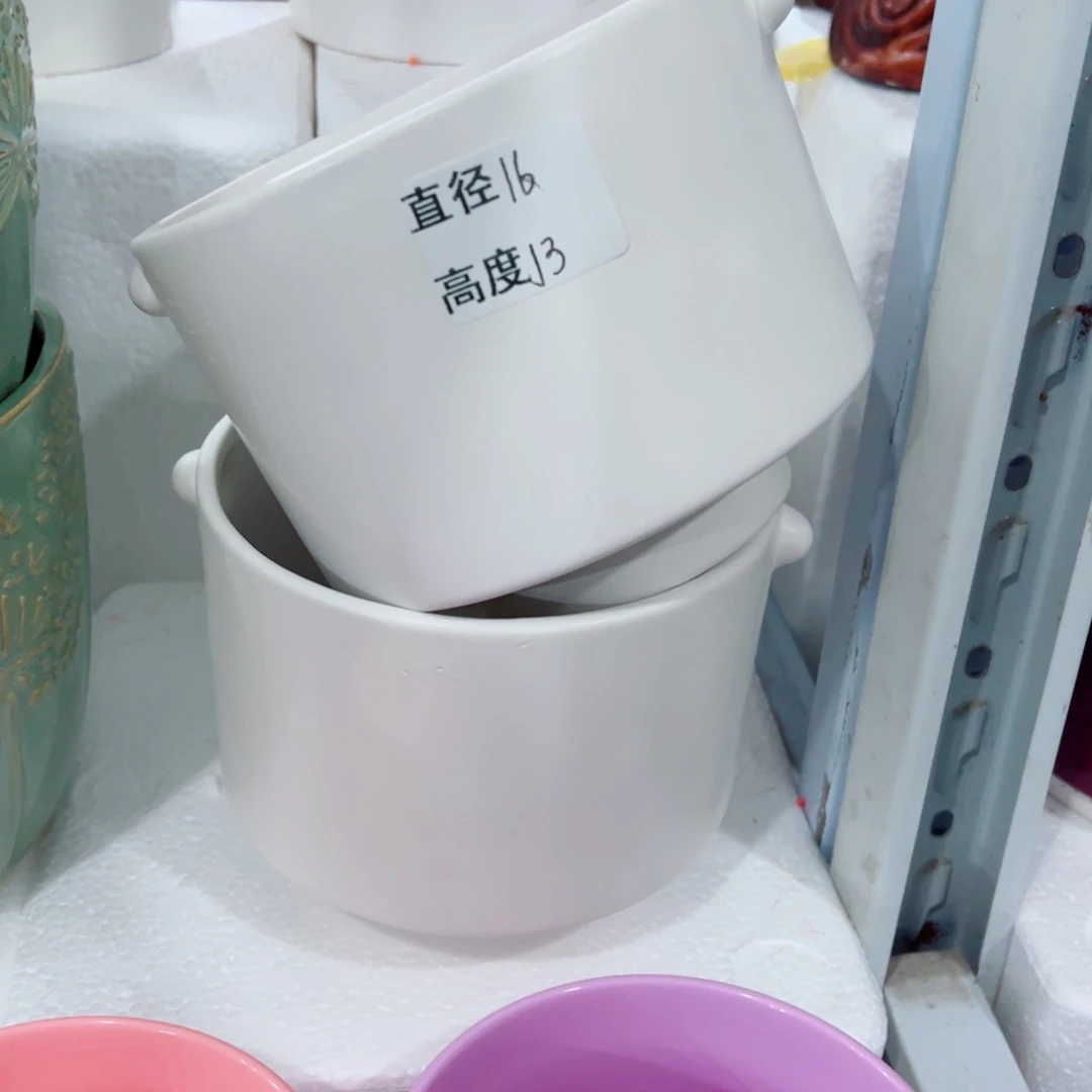 有孔，陶瓷花盆满10米包邮发货