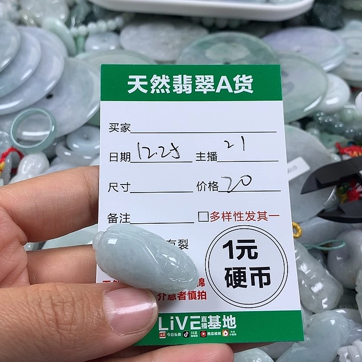 翡翠未镶嵌吊坠(不含链)