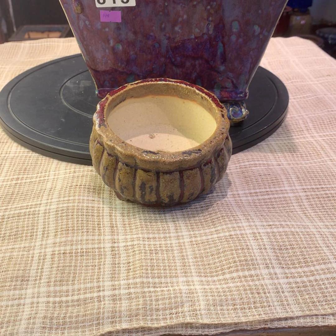 石湾纯手工高温盆休**花813送小南瓜盆一个