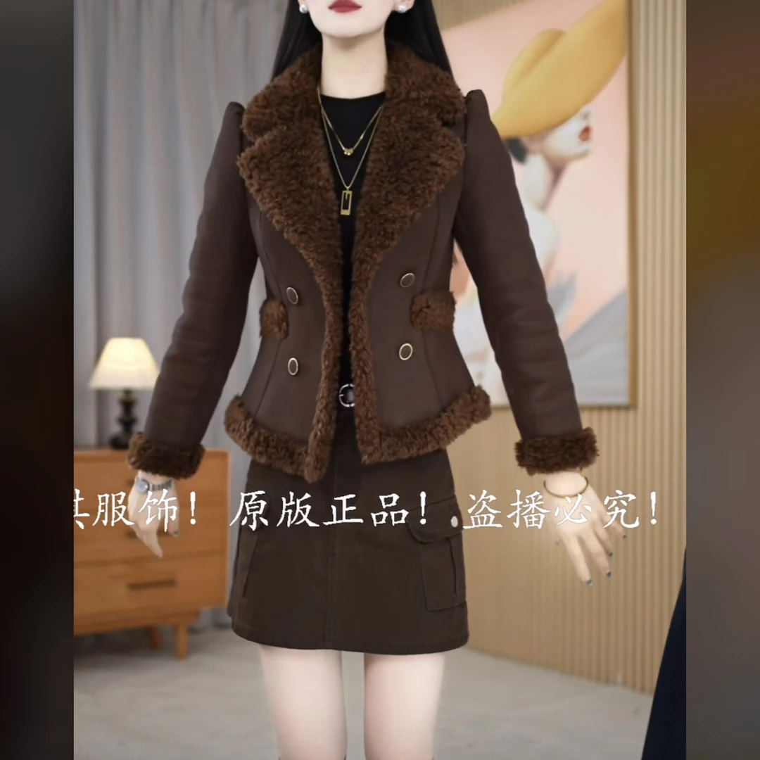 【外套】2025冬季洋气新款时尚显瘦气质优雅休闲通勤保暖女士外套