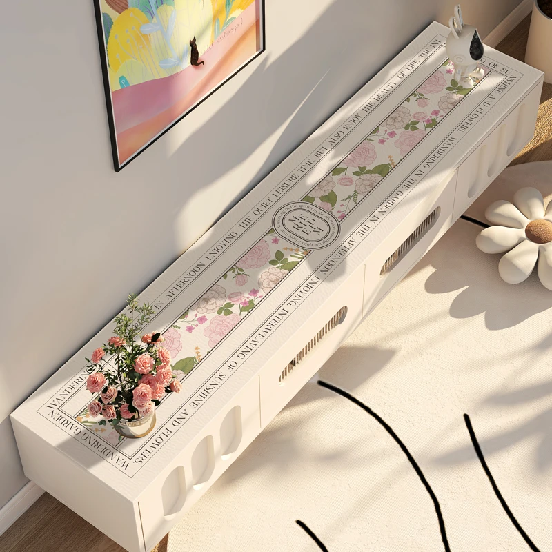 电视柜桌垫长条防水防尘酒柜台面保护垫餐边柜防滑垫客厅茶几垫子