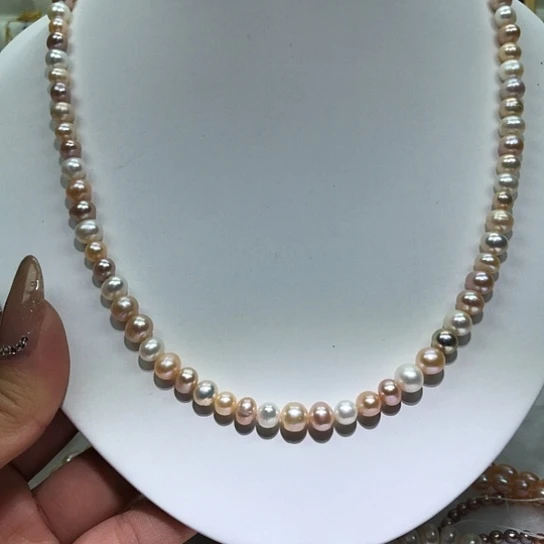 耳饰淡水珍珠银S925镶嵌