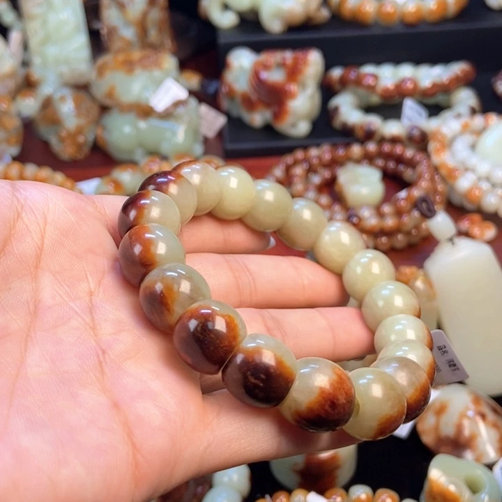 岫岩河磨玉（透闪石质玉）未镶嵌手链