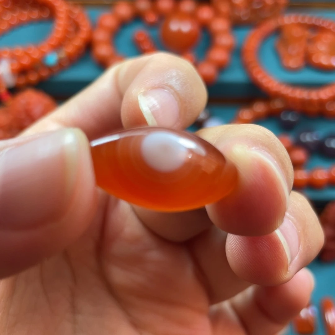 幸***生南红玛瑙挂件未镶嵌