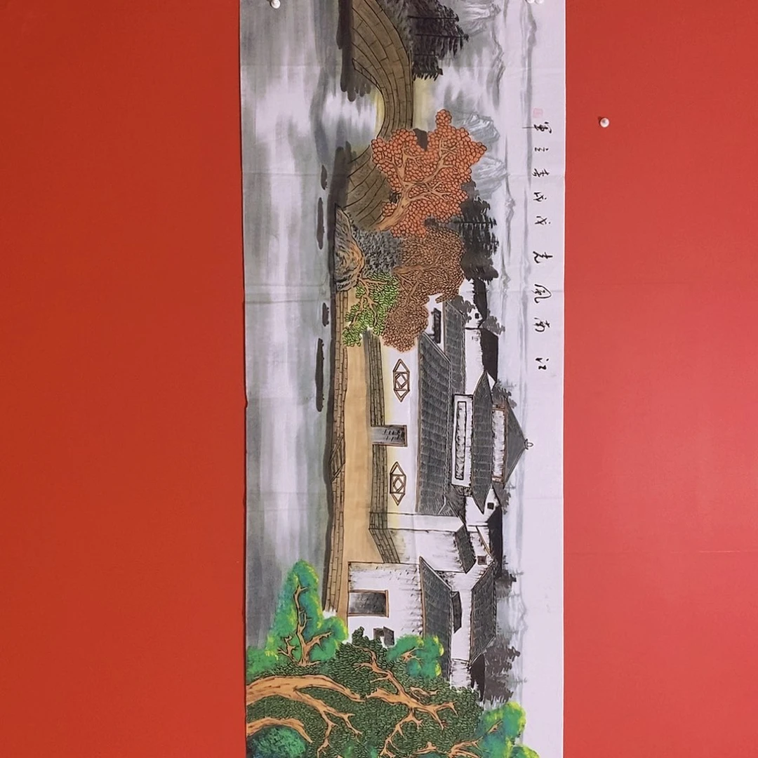 国画山水花鸟国画作品