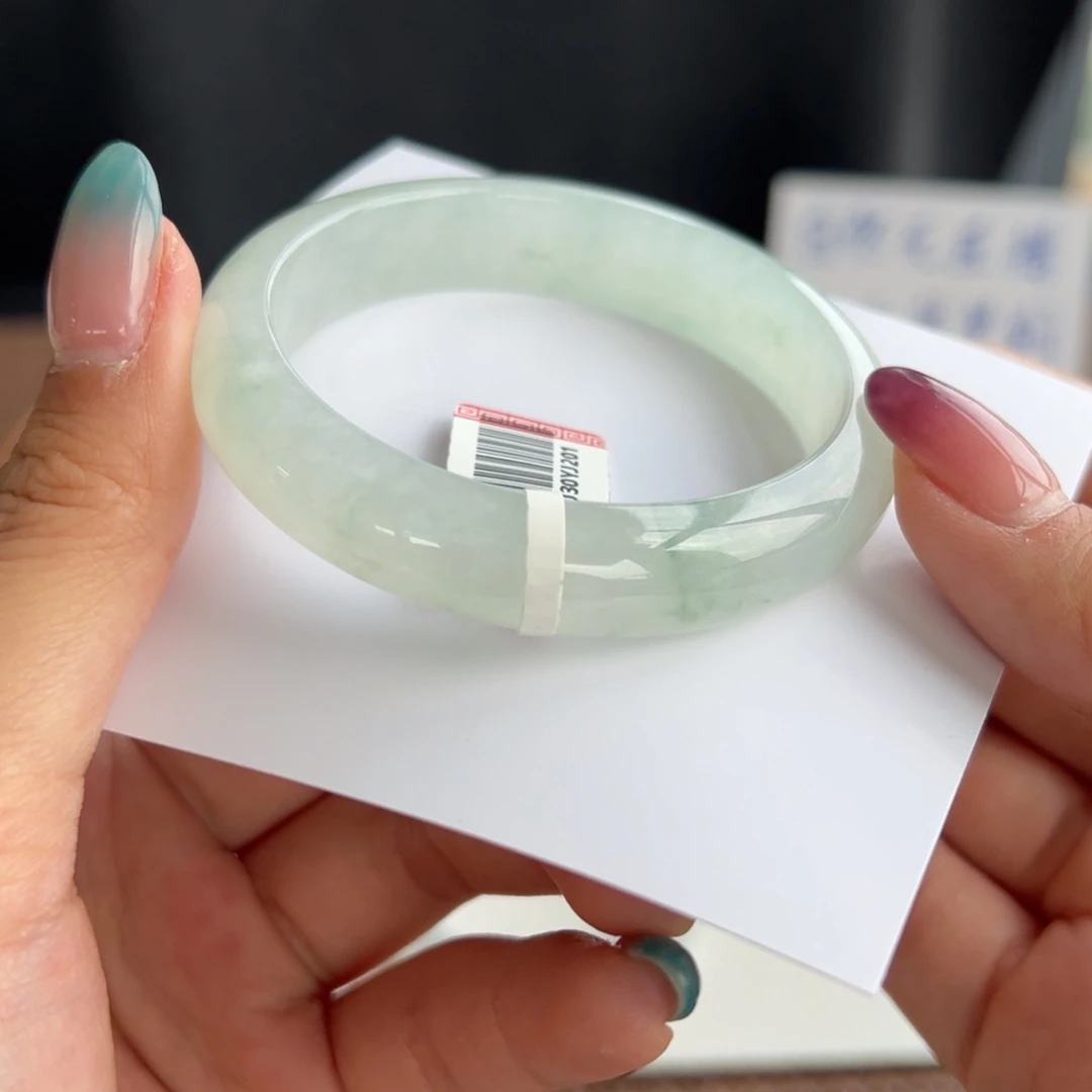 翡翠未镶嵌手镯23号 52.2