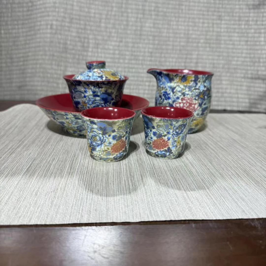 【中国邮政专属链接】衡山社珐琅彩茶具套组bb079