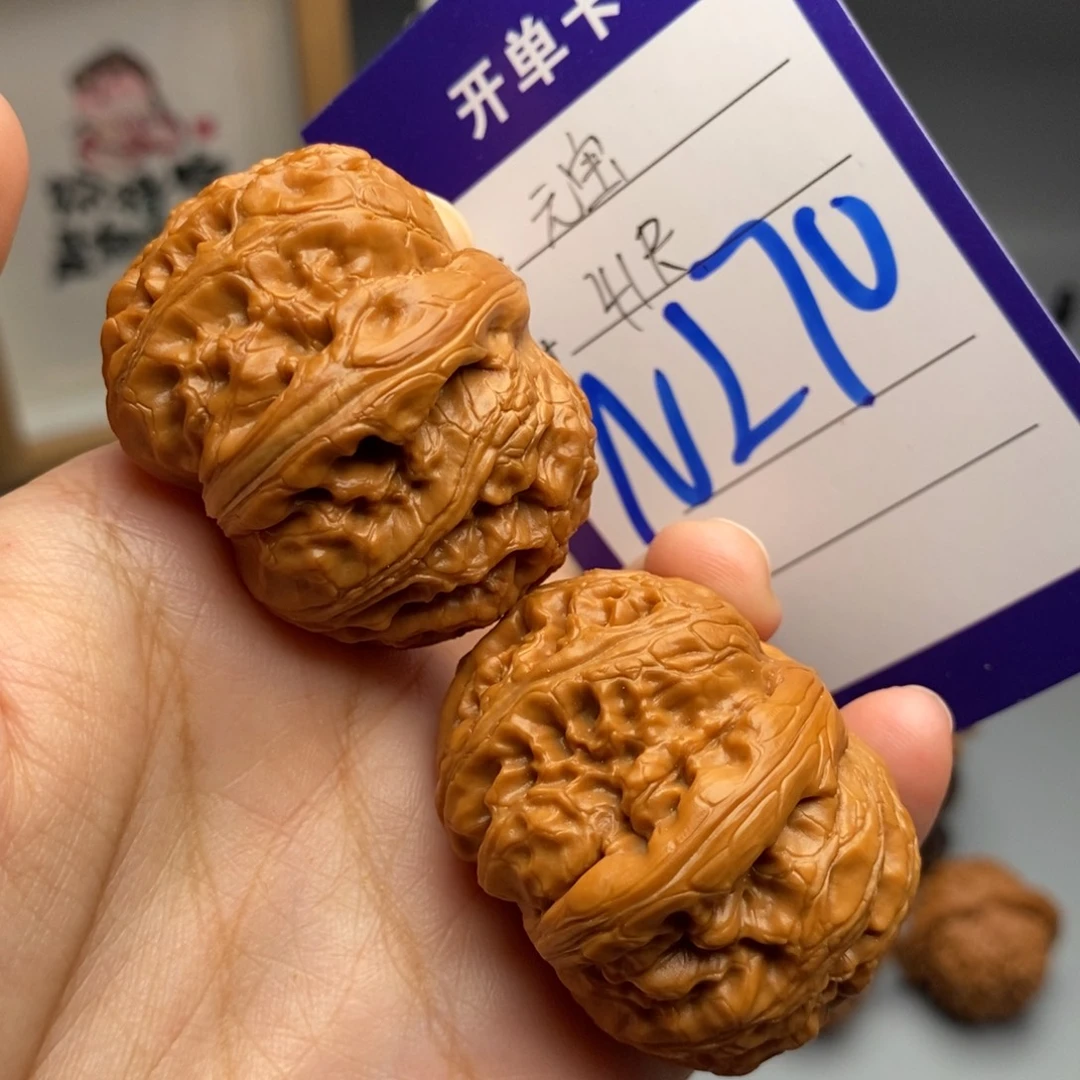 阿***玩吊坠文玩核桃元宝41