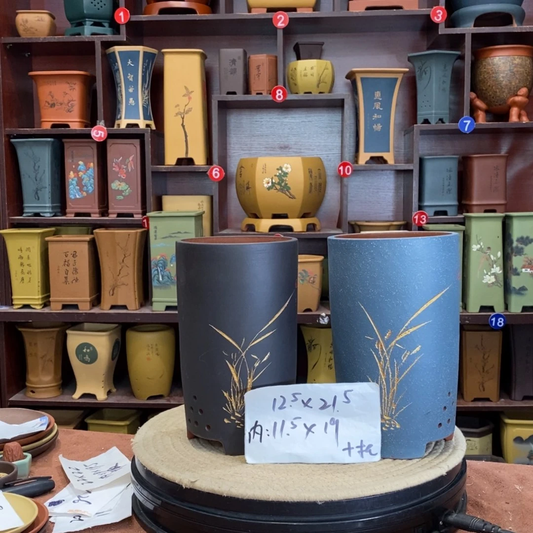 紫砂花盆紫砂花盆