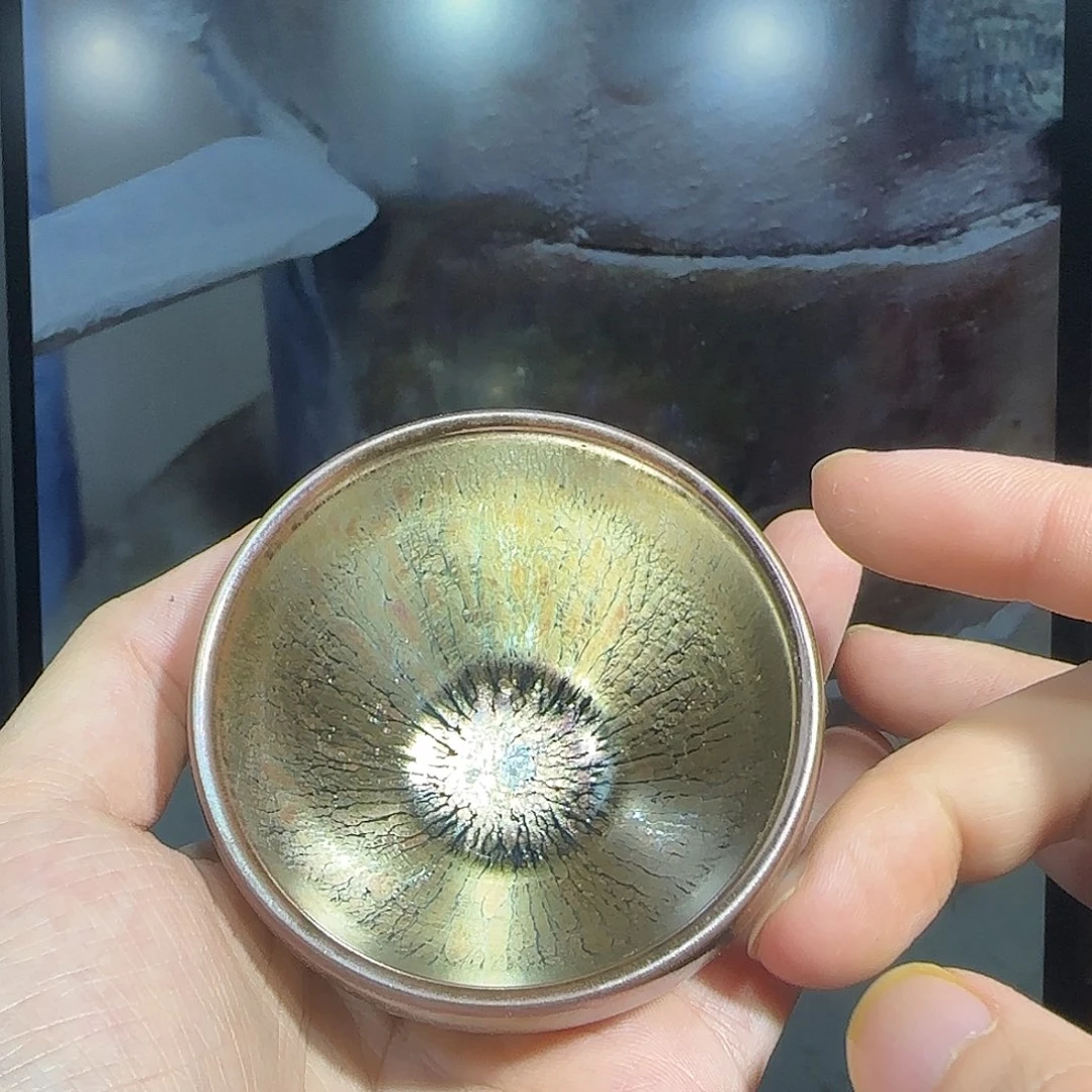 茶盏金色百花小钵