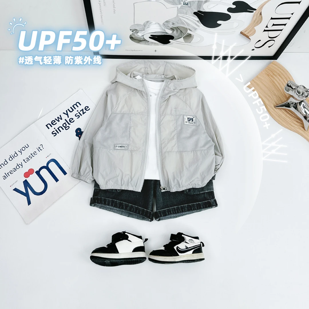 儿童薄款外套夏装男童夏季上衣2025新款潮 HS25058 悠悠童话童装