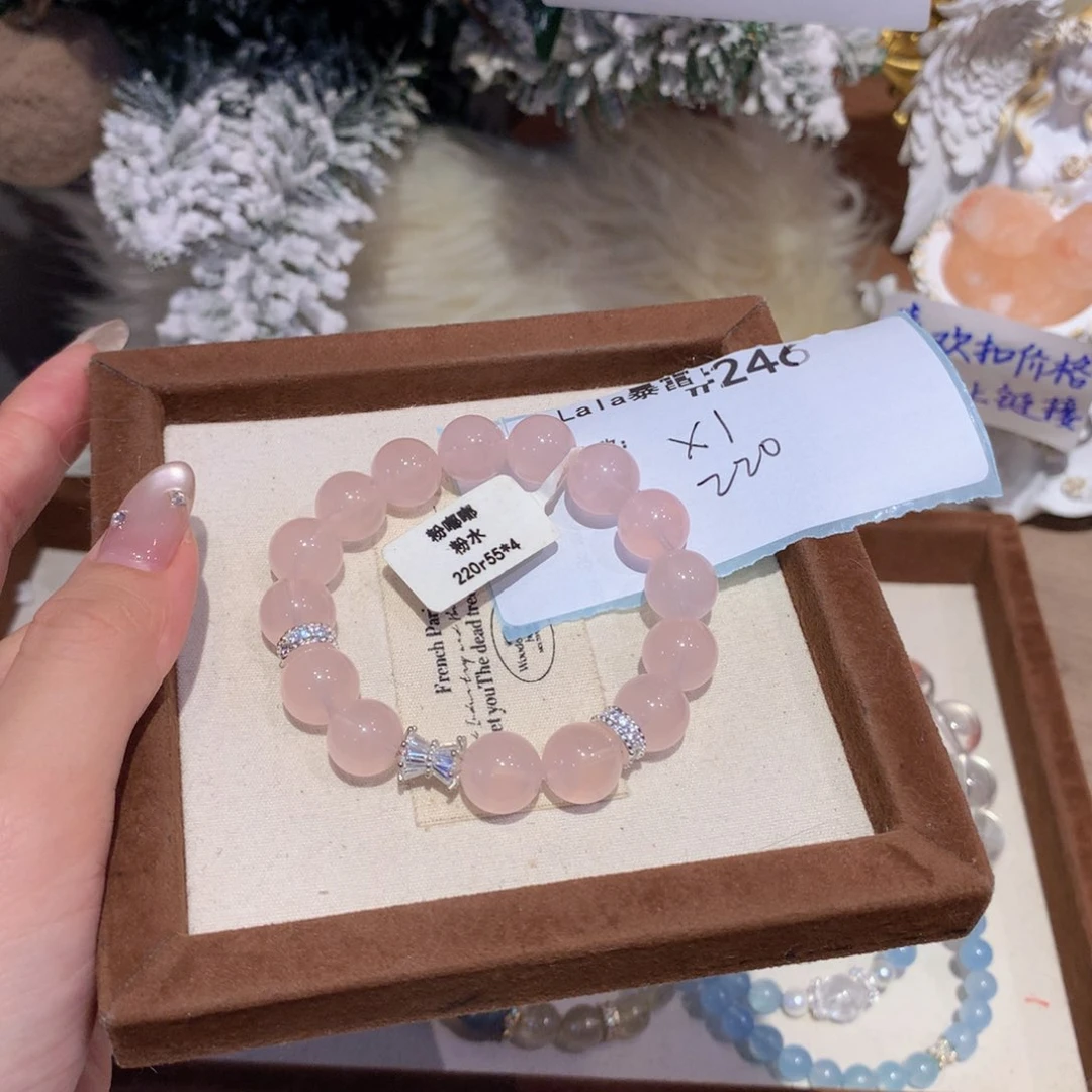 水晶手串未镶嵌白**啡246号