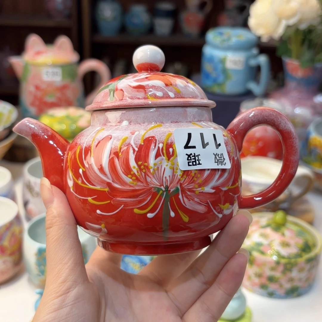 景德镇手绘高温釉下彩陶瓷茶具