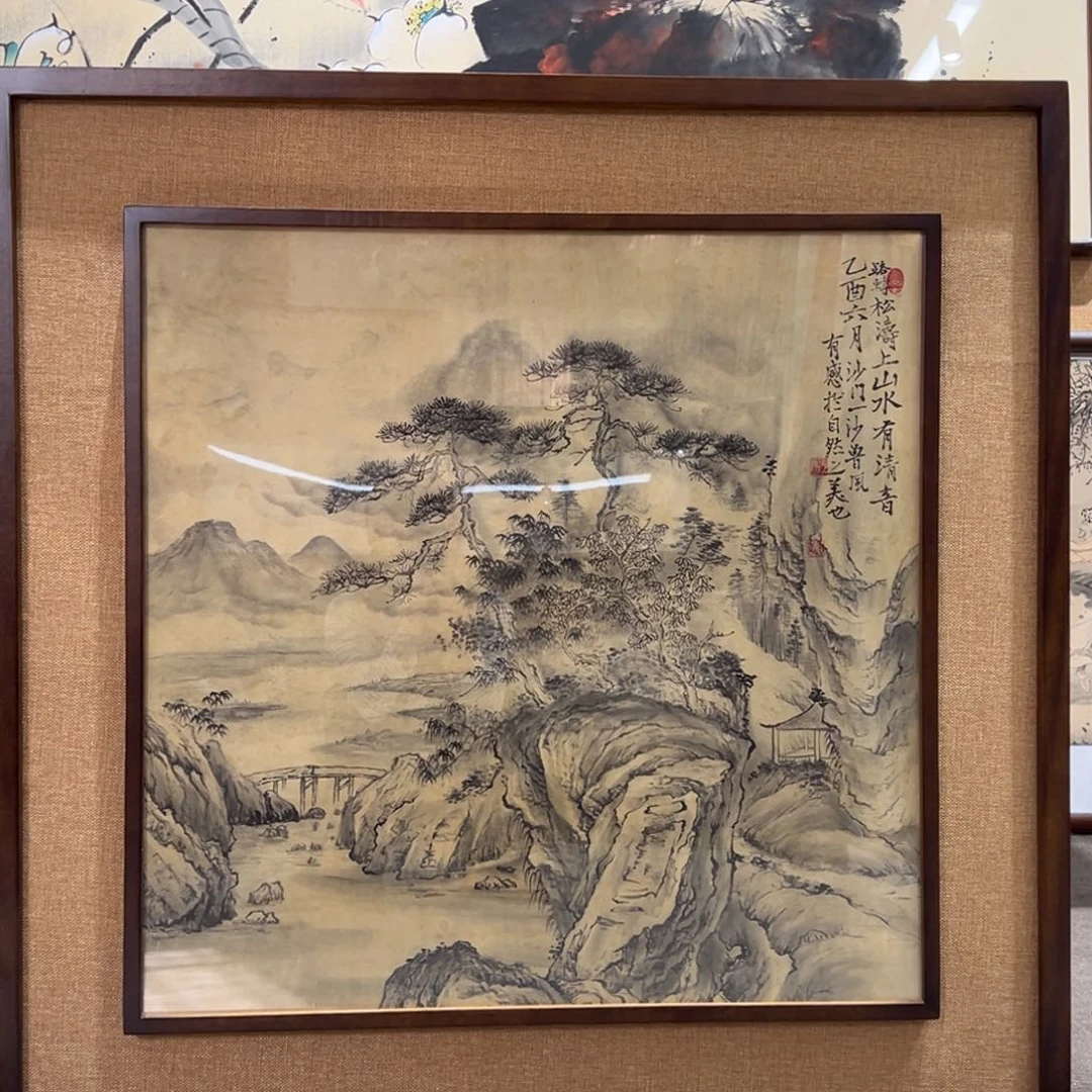 阿***密国画亲笔手绘作品