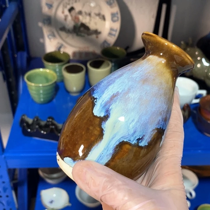 瓷片七厂窑变温酒壶